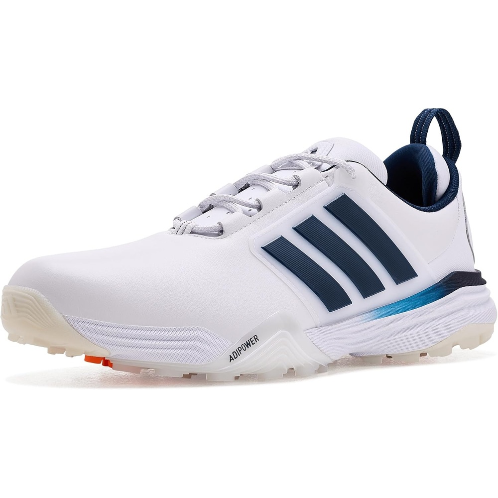 image:imageadidas Golf Adipower 26 Spikeless Golf ShoesFtwr WhiteCollegiate NavyLucid Orange