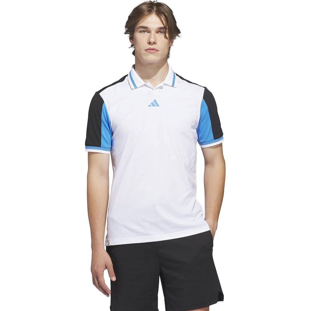 image:imageadidas Golf Mens Beyond Vent Polo ShirtWhite Black