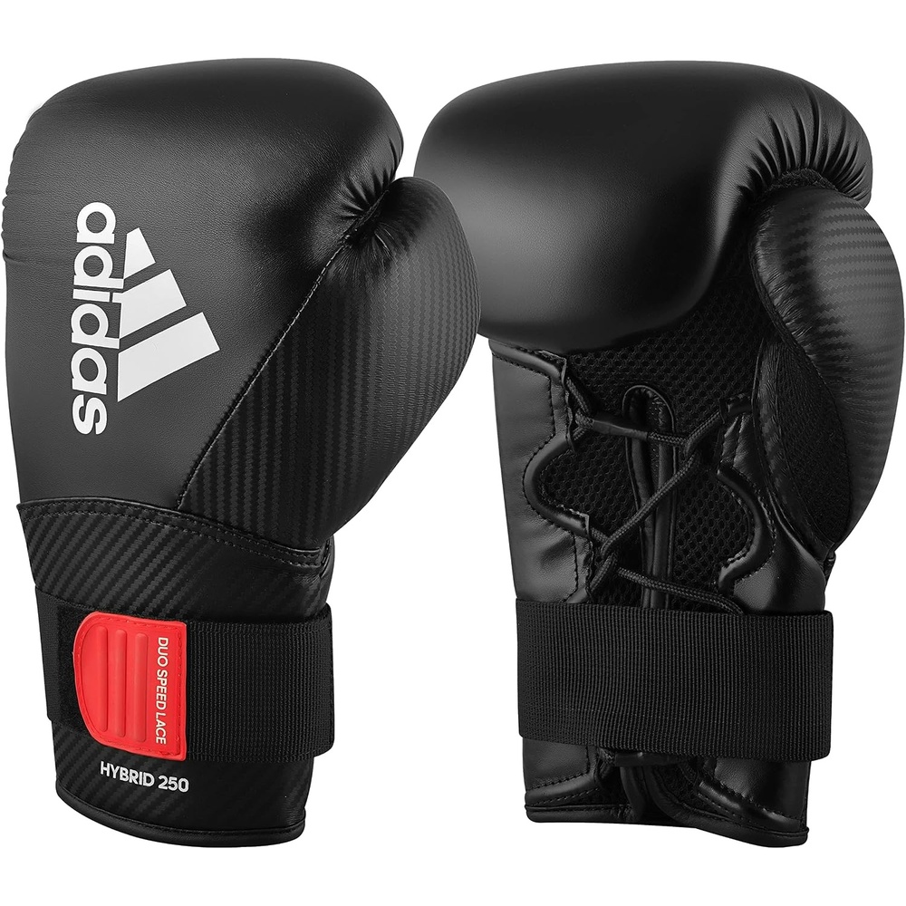 image:imageadidas Hybrid 250 Elite Boxing Training Gloves for Boxing Kickboxing MMA Bag Training amp Fitness Boxing Gloves for Men Women amp KidsBlack