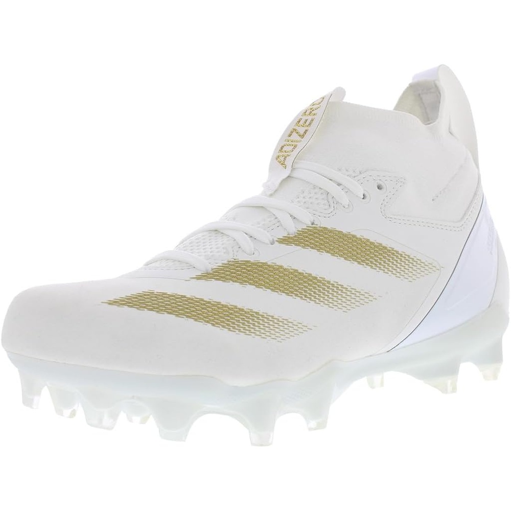 image:imageadidas Mens Adizero Impact2 American FootballFootwear WhiteGold MetallicFootwear Whitewhite