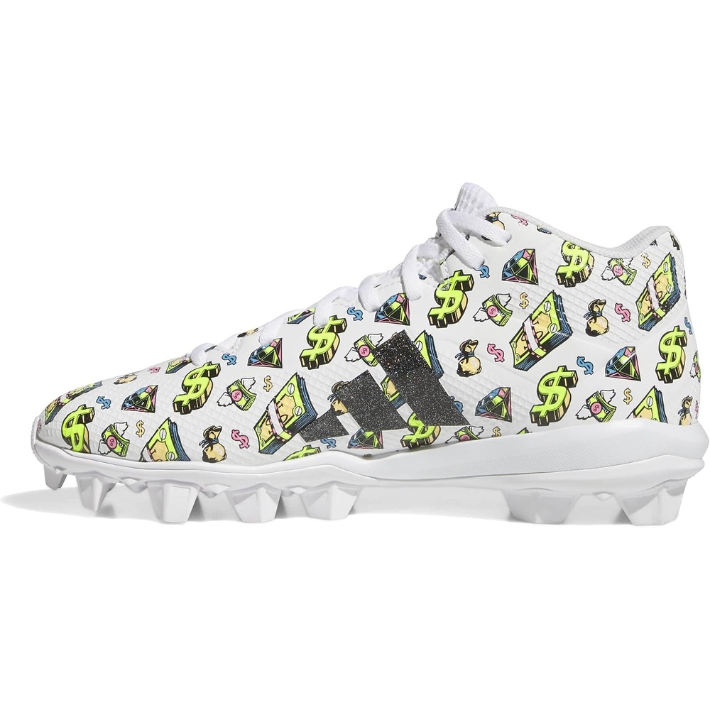 image:imageadidas Mens Adizero Impact2 Molded American FootballWhiteBlackWhite