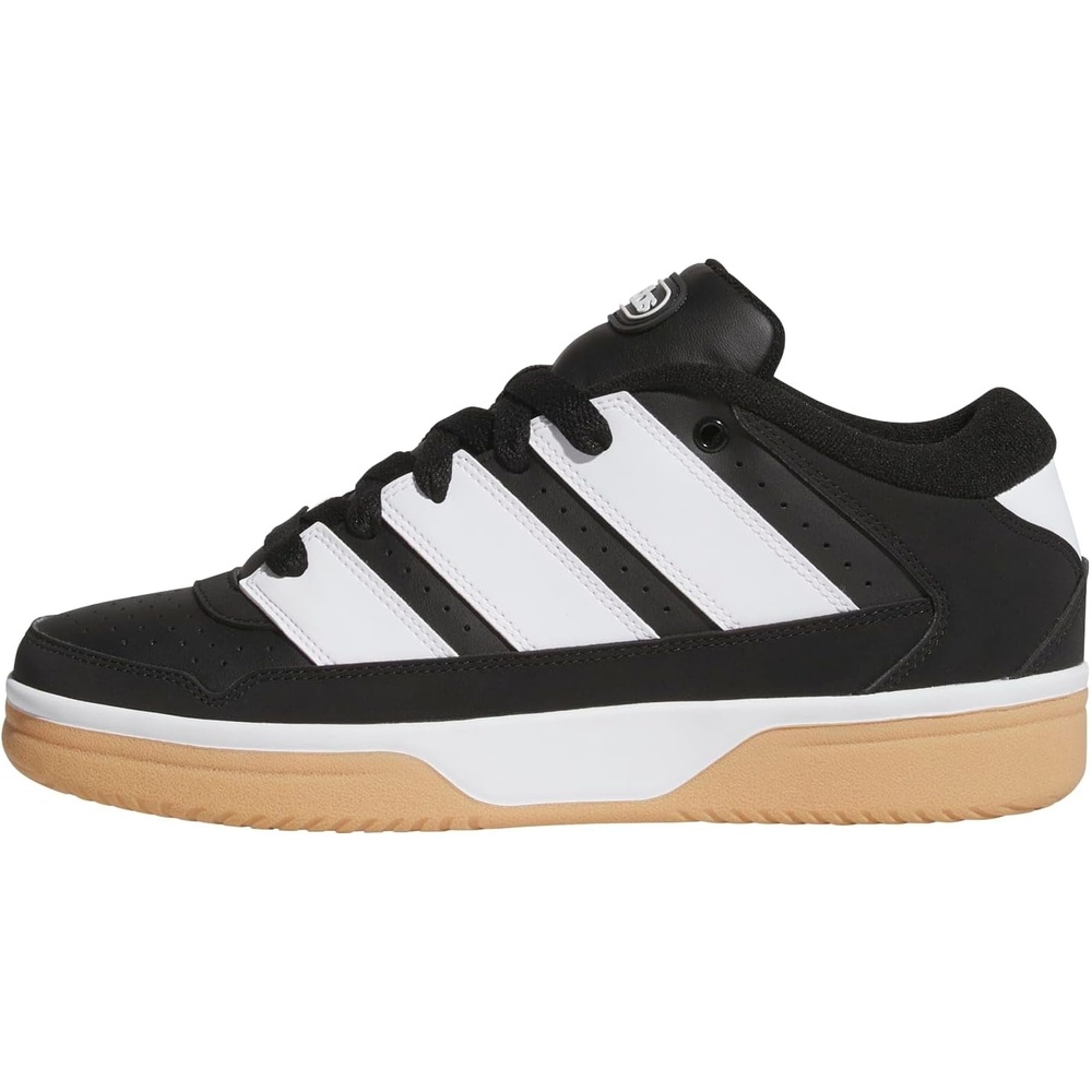 image:imageadidas Mens Break Start 2000 Lace Up Sneakers Shoes Casual BlackBlackWhiteGum