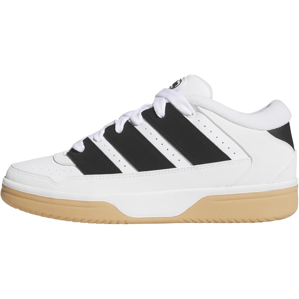 image:imageadidas Mens Break Start 2000 Lace Up Sneakers Shoes Casual  BlackWhiteBlackGum
