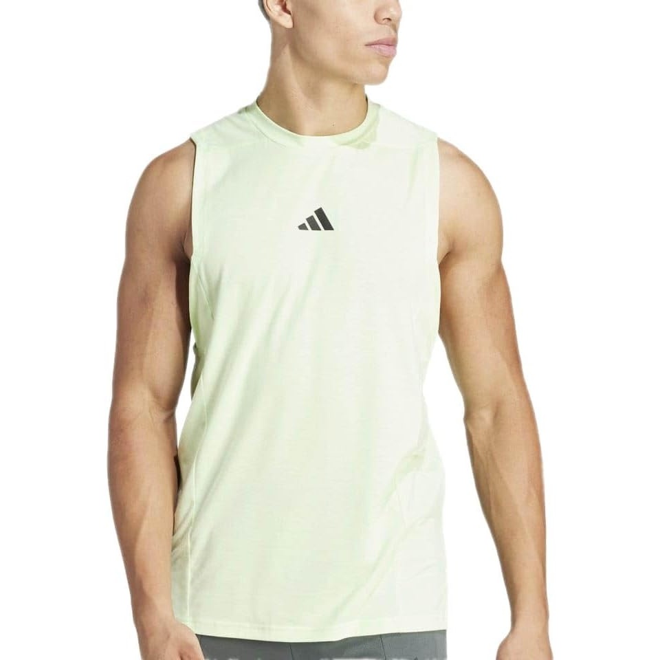 image:imageadidas Mens Designed for Training Workout Tank TopSemi Green Spark