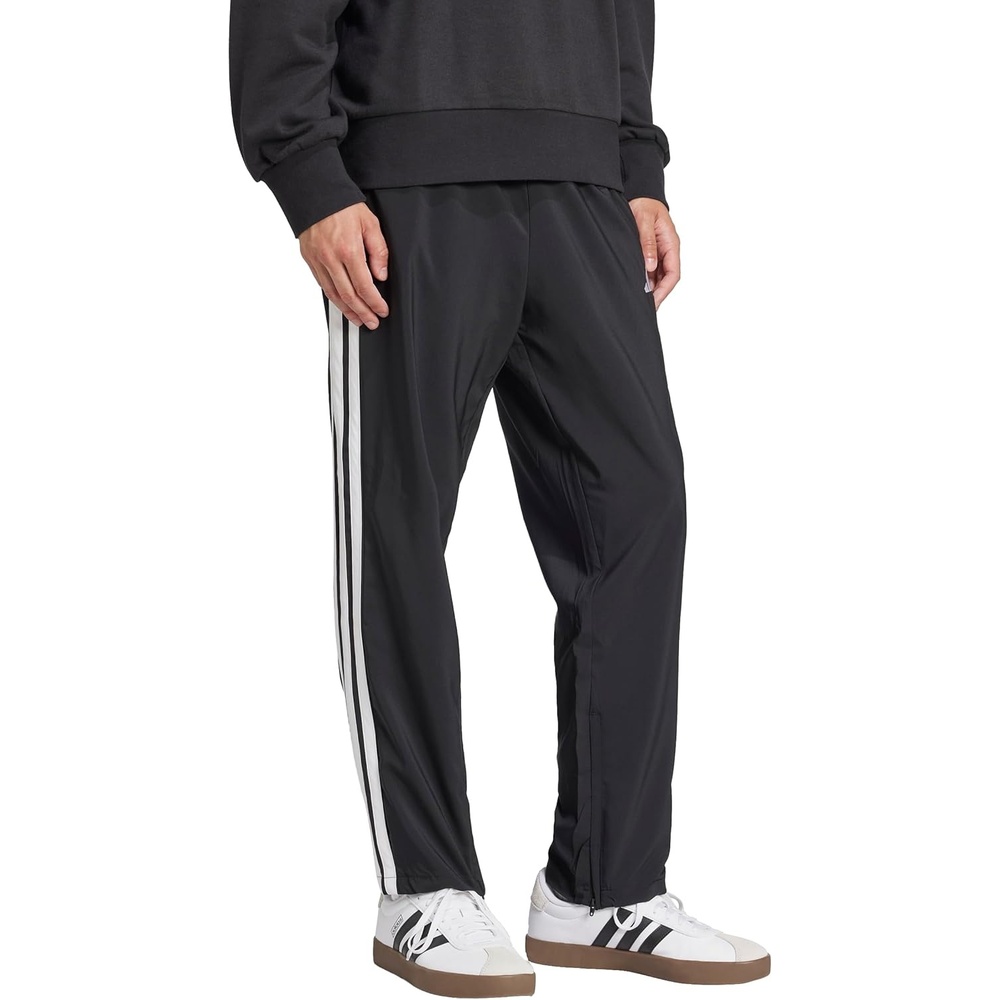 image:imageadidas Mens Essentials 3Stripes Open Hem Stanford PantsBlackWhite