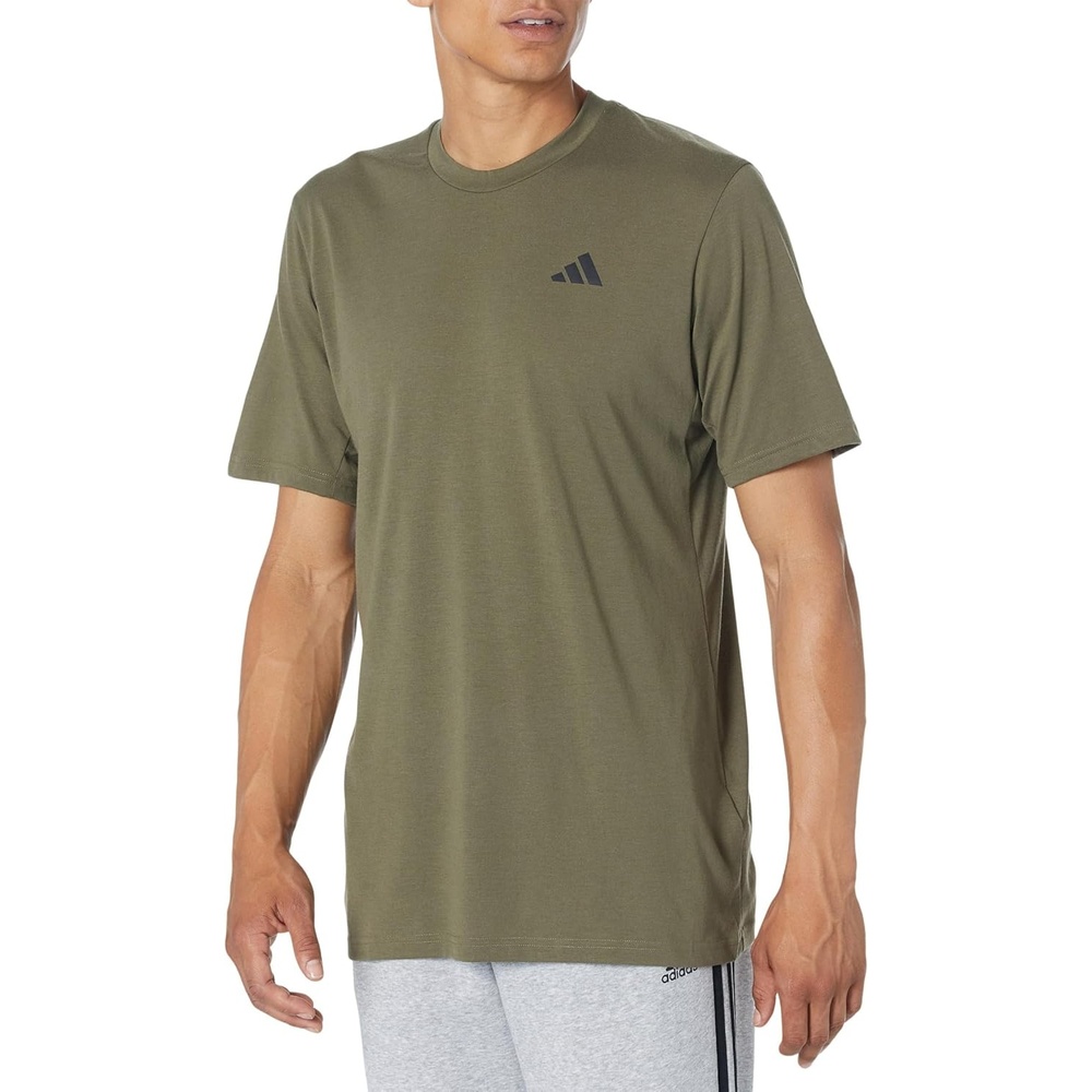 image:imageadidas Mens Essentials Feel Ready Training TShirtOlive StrataBlack