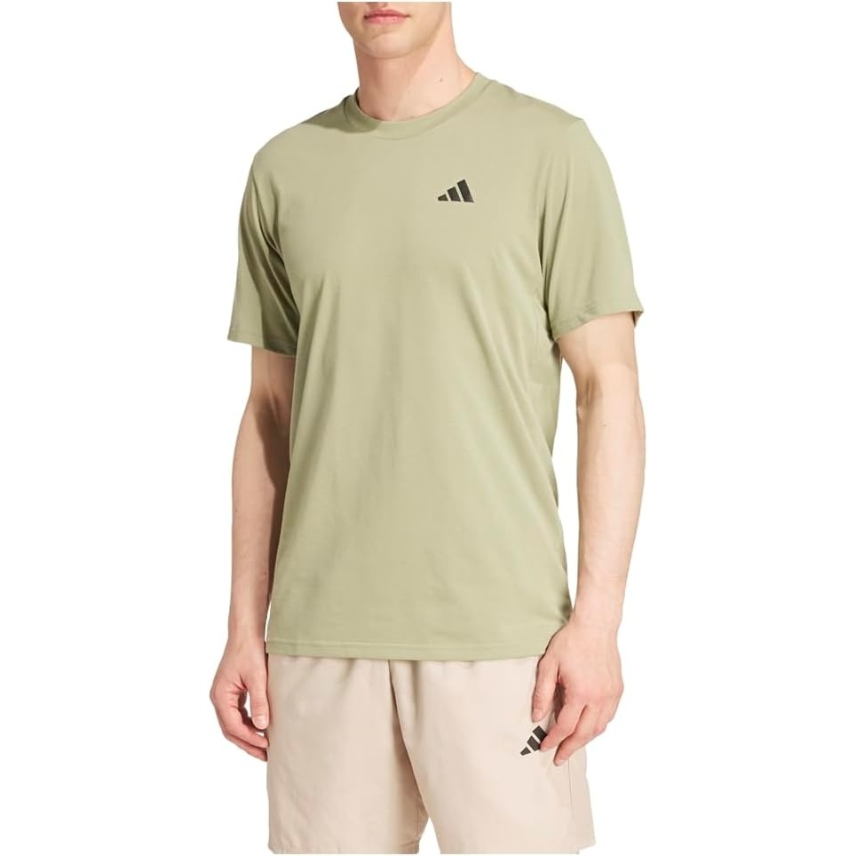 image:imageadidas Mens Essentials Feel Ready Training TShirtTent GreenBlack