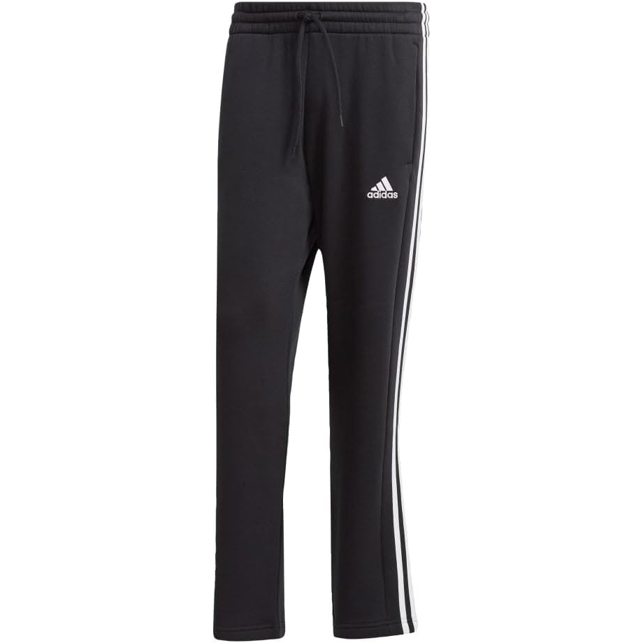 image:imageadidas Mens Essentials Fleece Open Hem 3Stripes PantsBlack2023