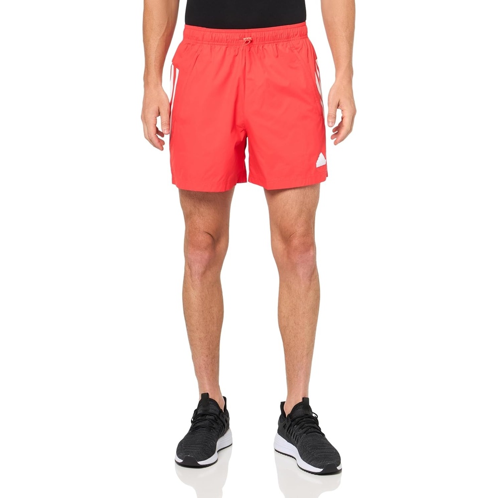 image:imageadidas Mens Future Icon 3Stripes Woven ShortsBright Red