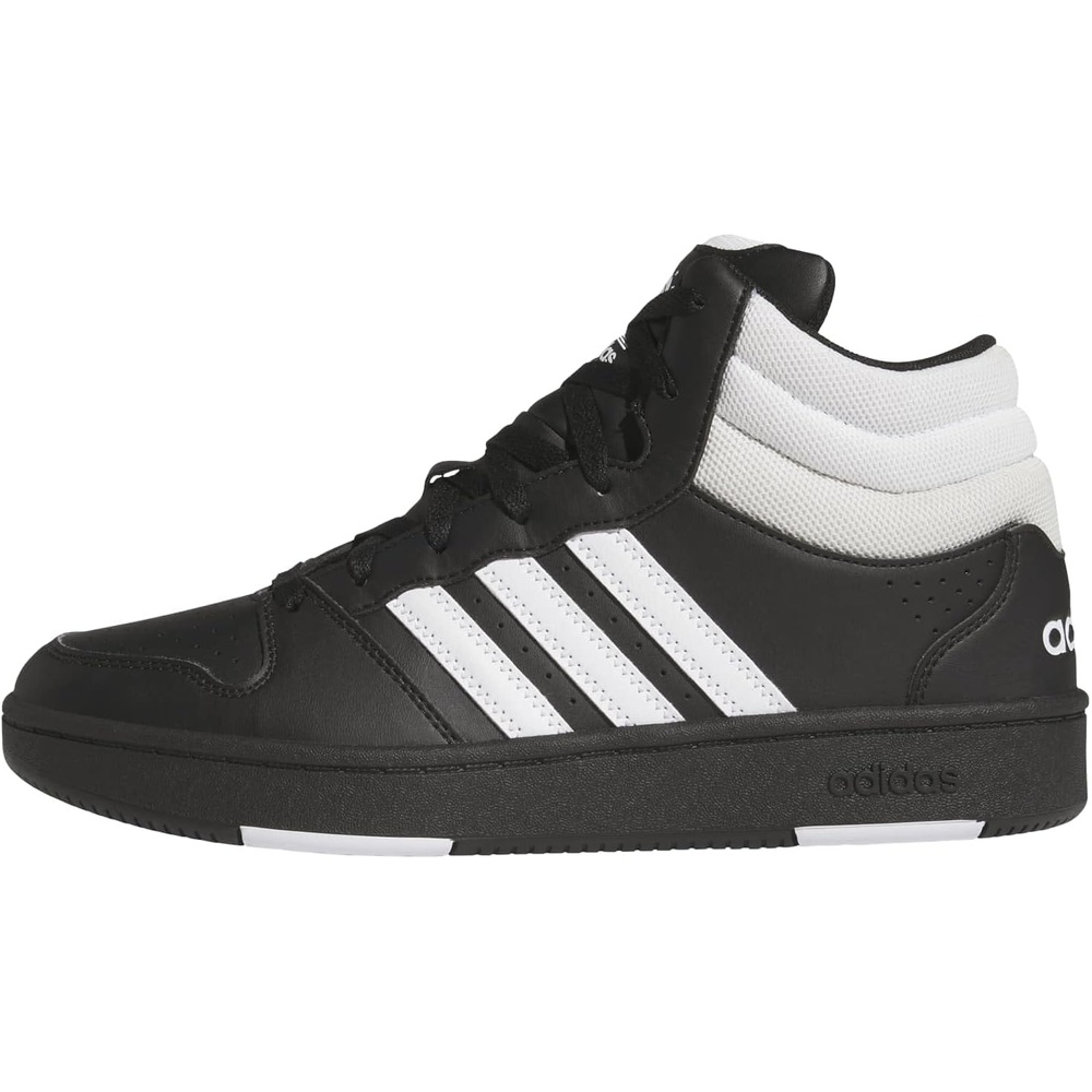 image:imageadidas Mens Hoops Mid Classic Lace Up Sneakers Shoes Casual Blue WhiteBlackWhiteOrbit Grey