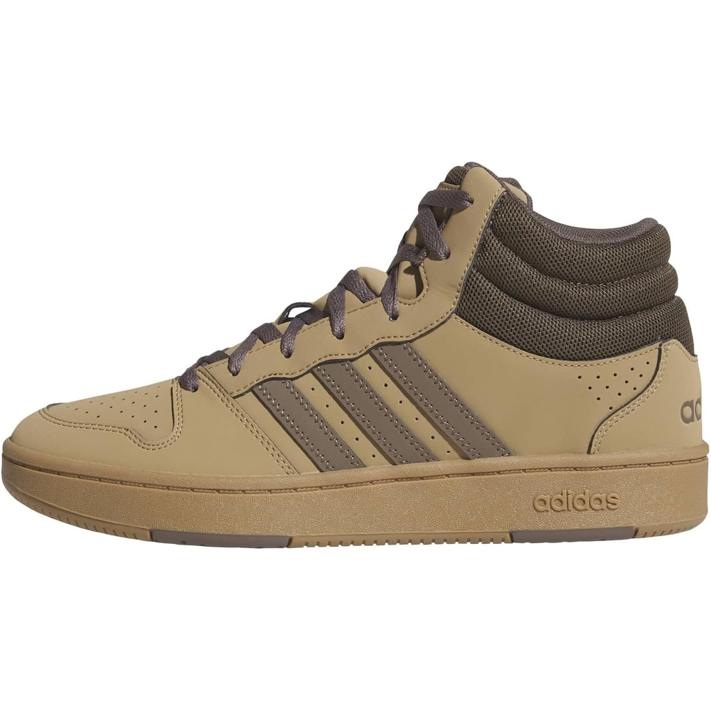 image:imageadidas Mens Hoops Mid Classic Lace Up Sneakers Shoes Casual  Blue WhiteCardboardEarth Strata
