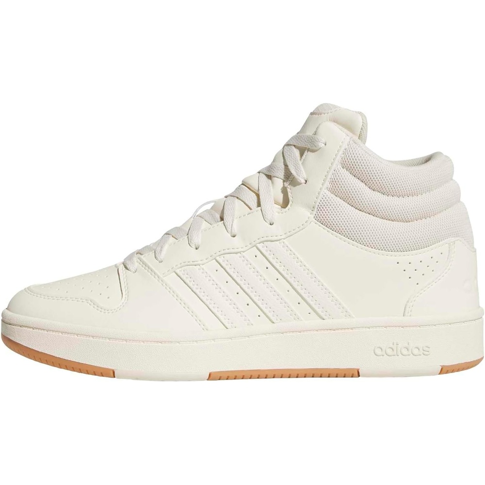 image:imageadidas Mens Hoops Mid Classic Lace Up Sneakers Shoes Casual Blue WhiteCream WhiteGum