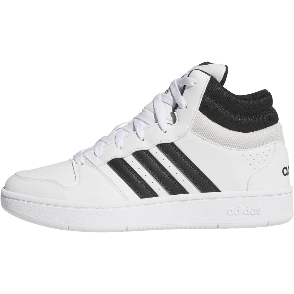 image:imageadidas Mens Hoops Mid Classic Lace Up Sneakers Shoes Casual Blue WhiteWhiteBlackOrbit Grey