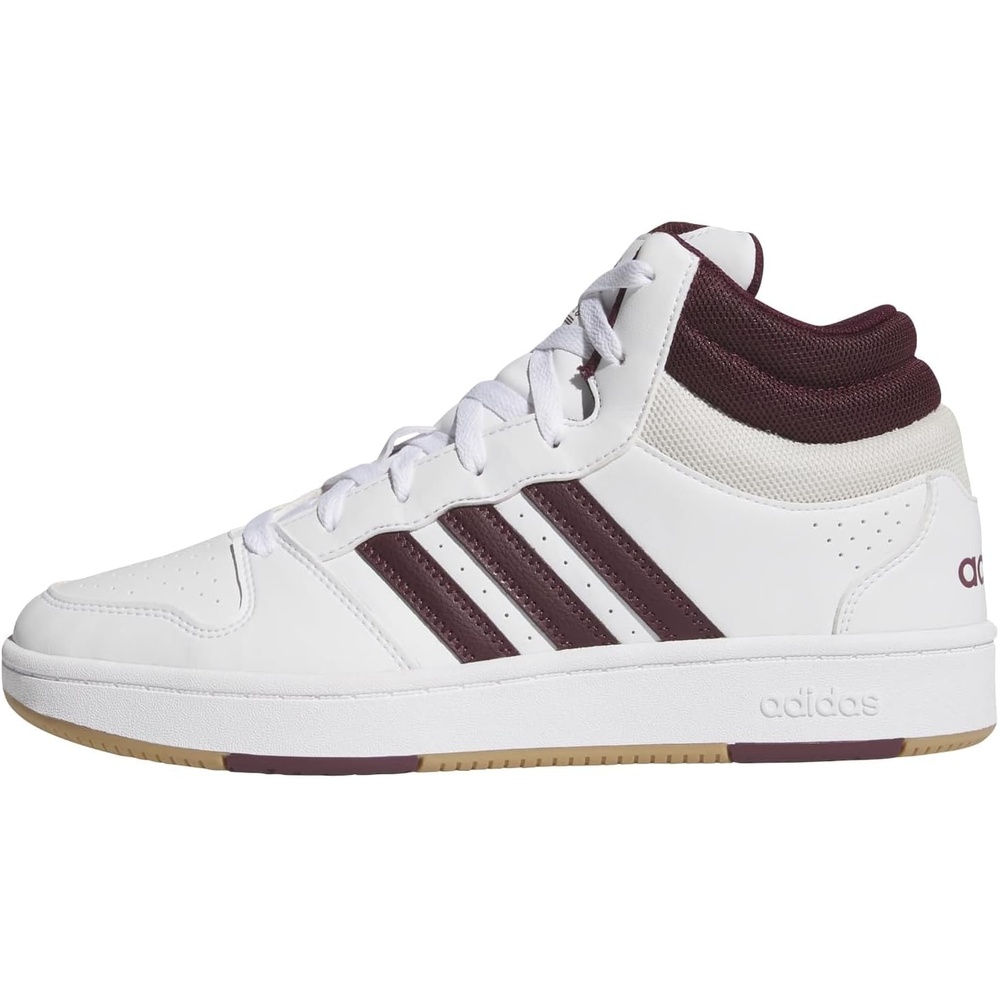 image:imageadidas Mens Hoops Mid Classic Lace Up Sneakers Shoes Casual Blue WhiteWhiteMaroonOrbit Grey