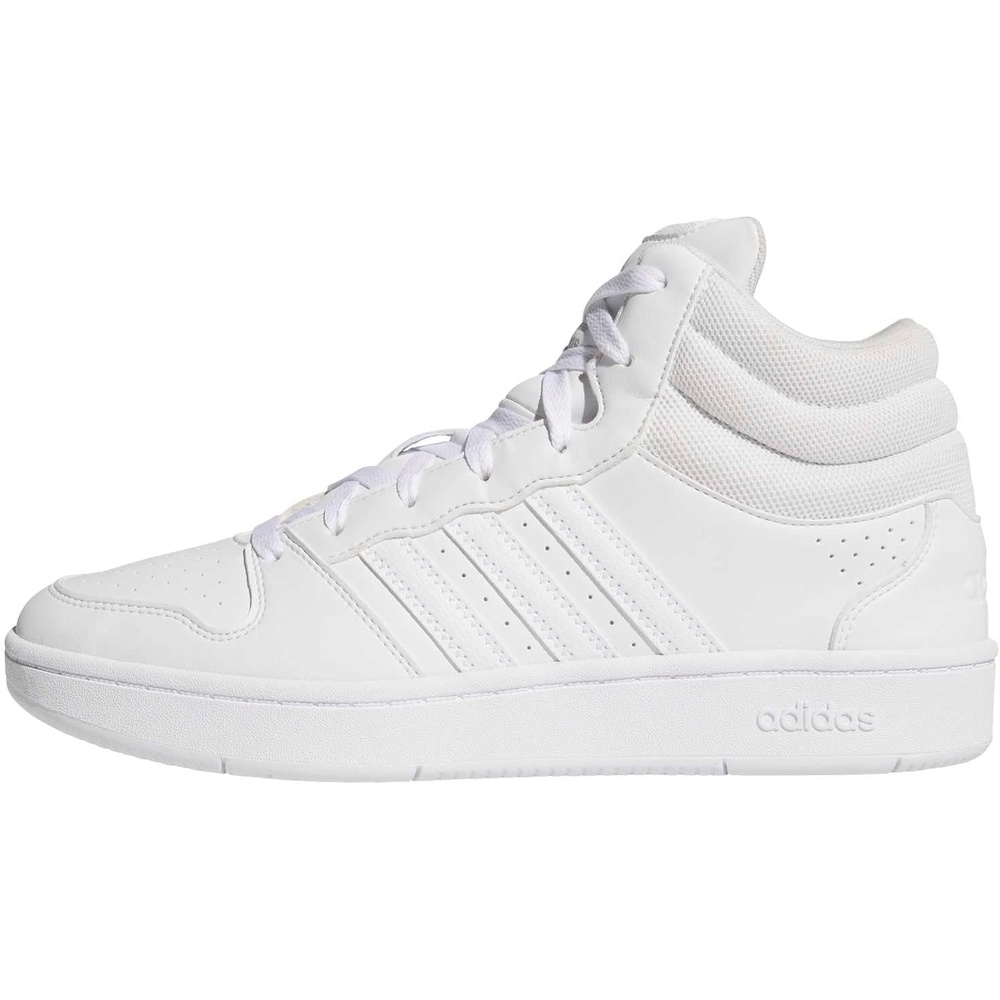 image:imageadidas Mens Hoops Mid Classic Lace Up Sneakers Shoes Casual Blue WhiteWhiteWhiteGrey