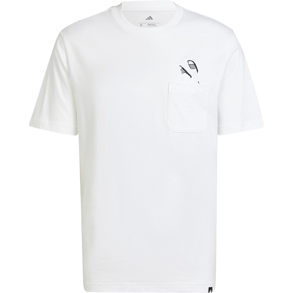 image:imageadidas Mens Lounge Slides Pocket TShirtWhite