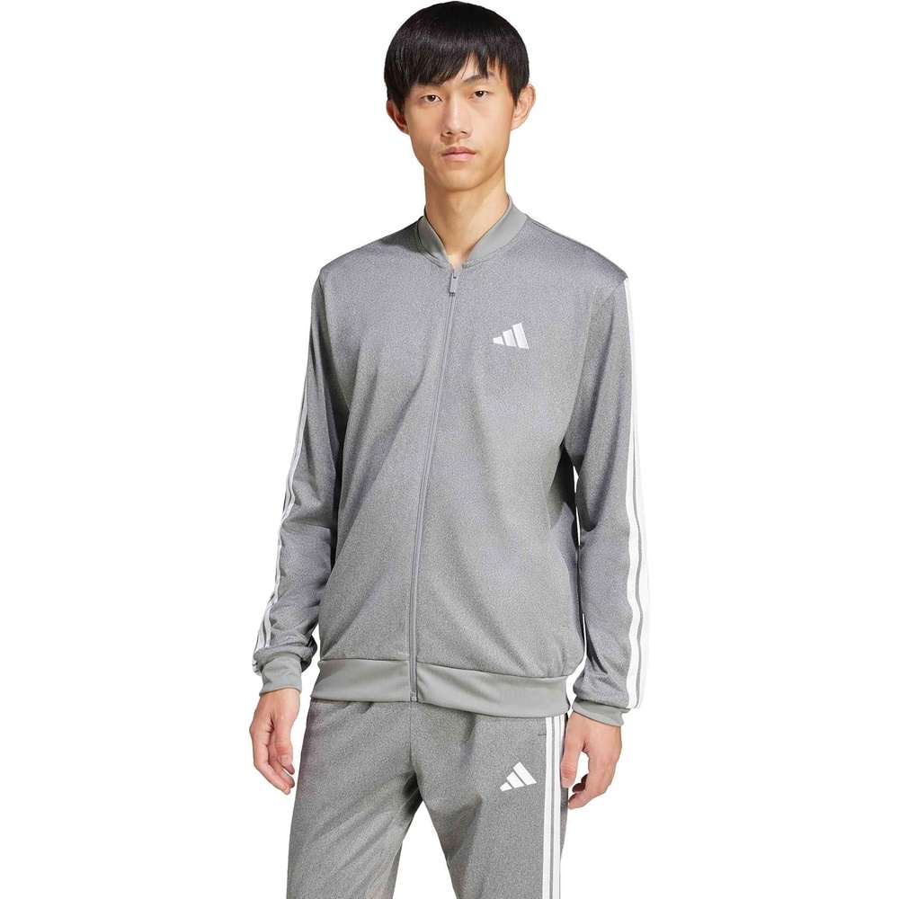 image:imageadidas Mens Size Tricot Track TopBlack Melange
