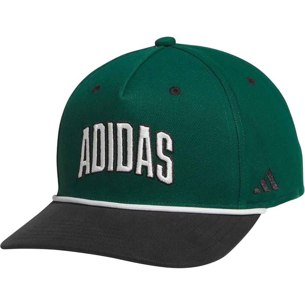 image:imageadidas Mens Sport Lifestyle Rope Brim Snapback HatCollegiate GreenOff WhiteBlack