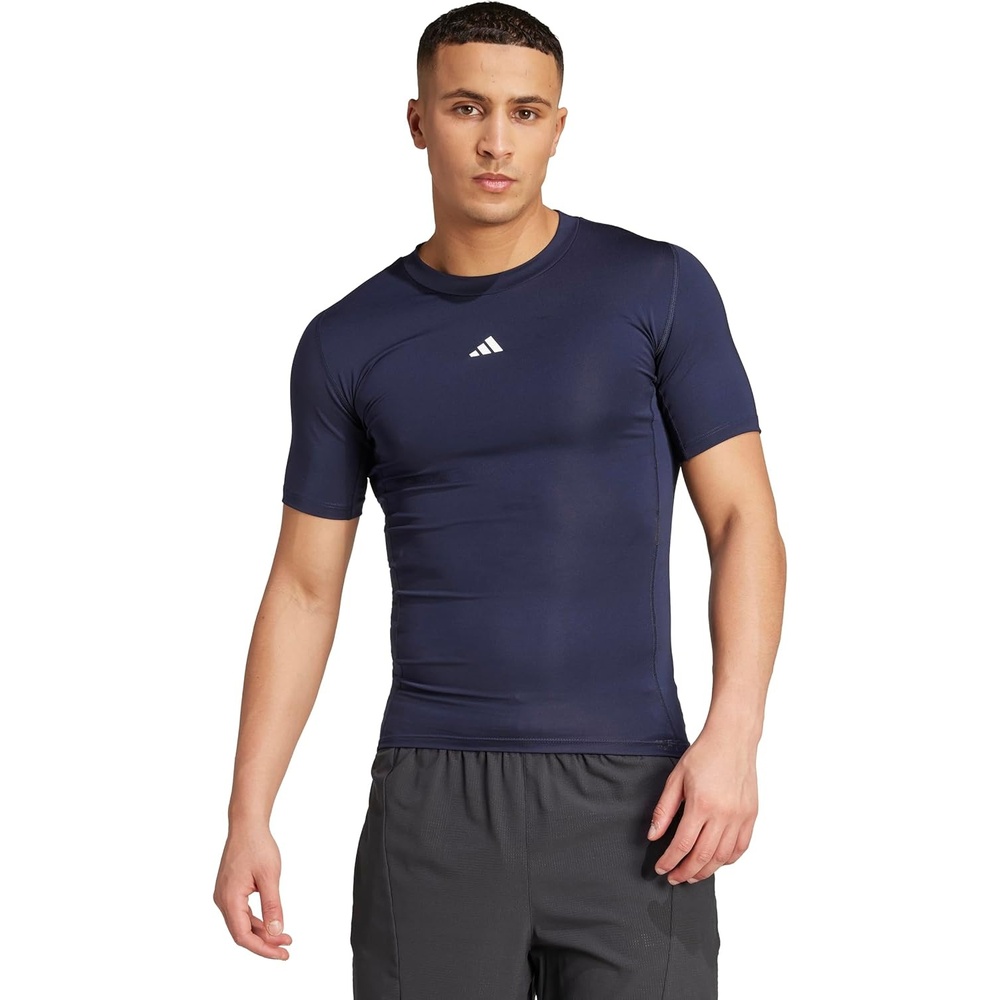 image:imageadidas Mens Techfit Compression Training TShirtLegend Ink