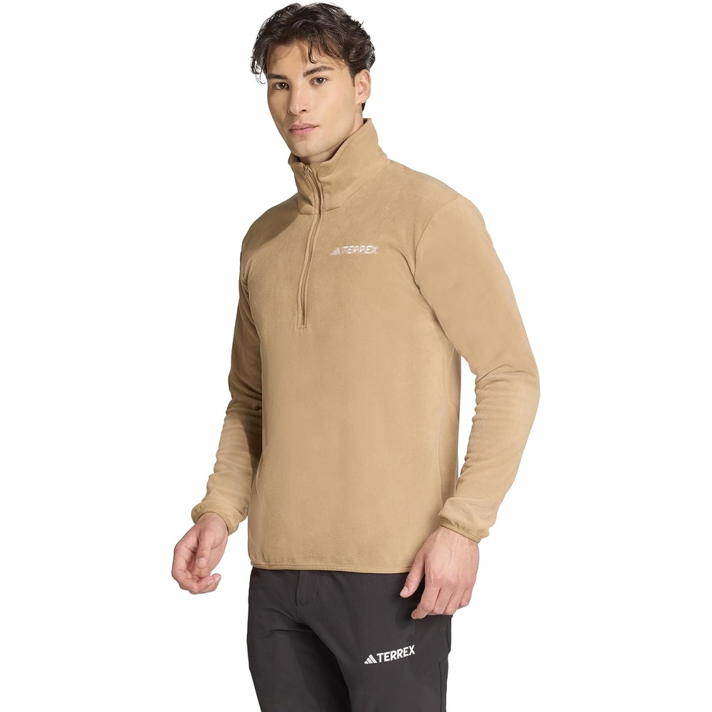 image:imageadidas Mens Terrex Multi Essentials Halfzip Fleece Hiking JacketCardboard