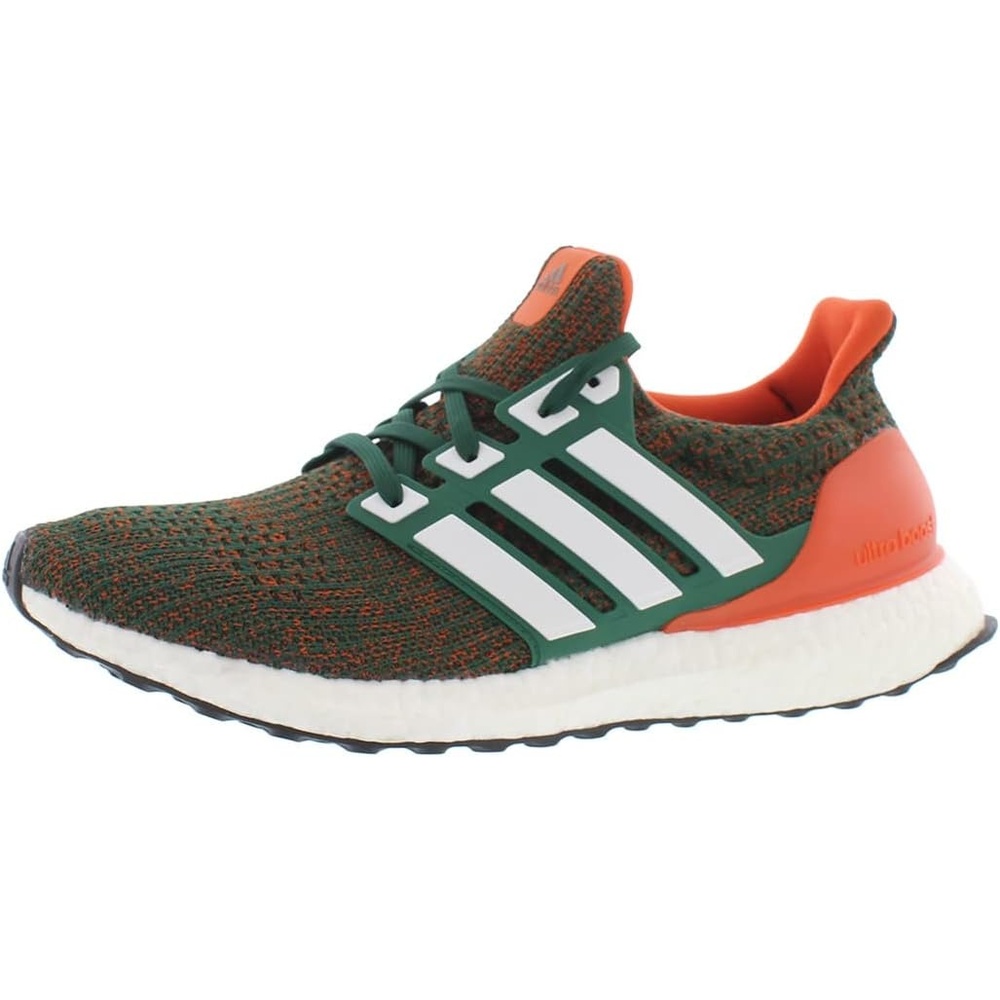 image:imageadidas Mens Ultraboost Ultra Boost Football Sneakers Shoes WhiteGreenOrangeMulti Colored