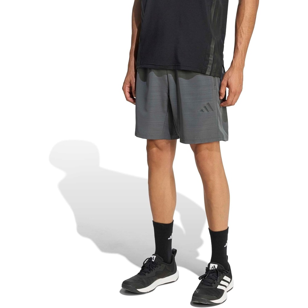 image:imageadidas Mens Workout Essentials Base Melange Woven ShortsBlack Melange