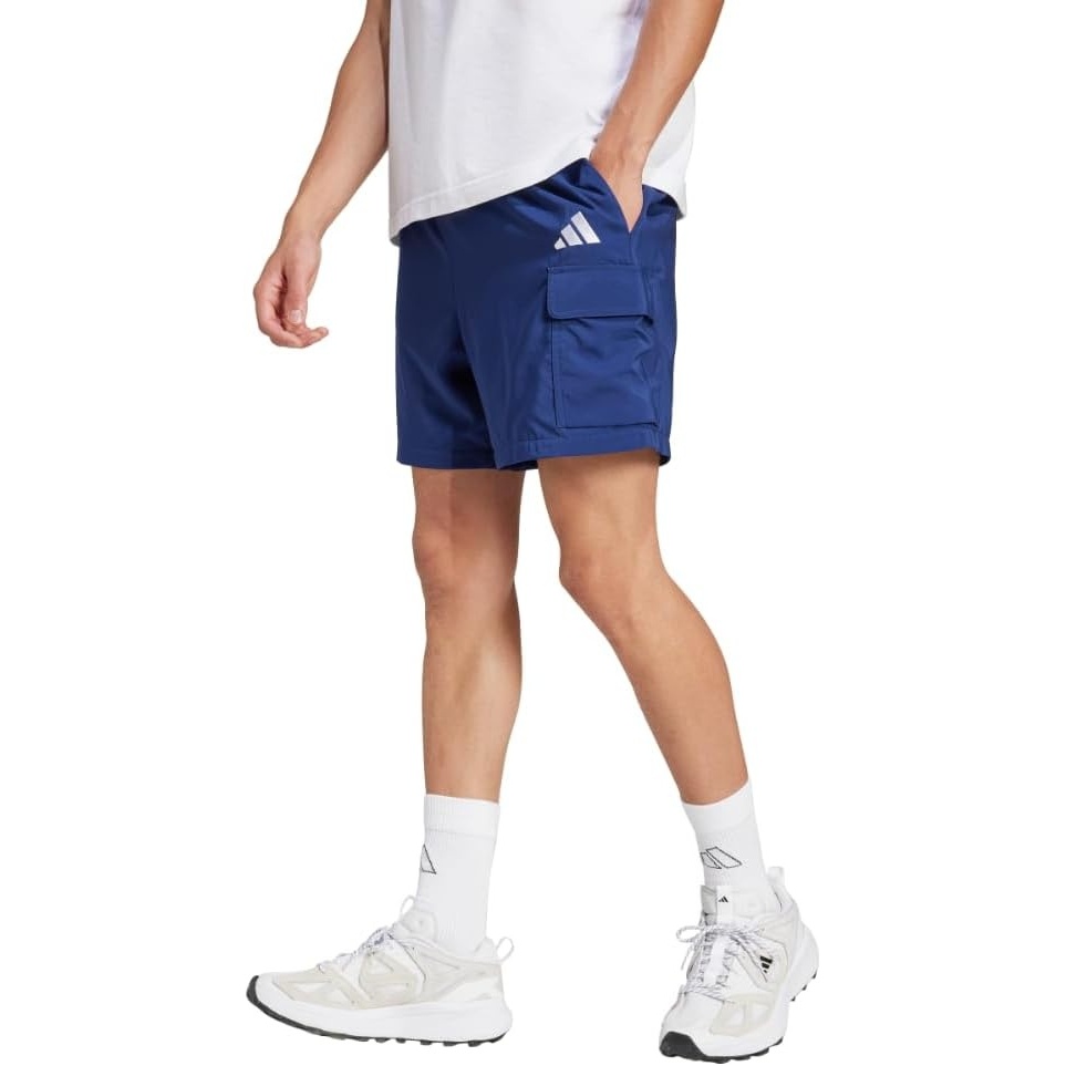 image:imageadidas Originals Mens Essentials Small Logo Cargo Chelsea ShortsDark BlueWhite