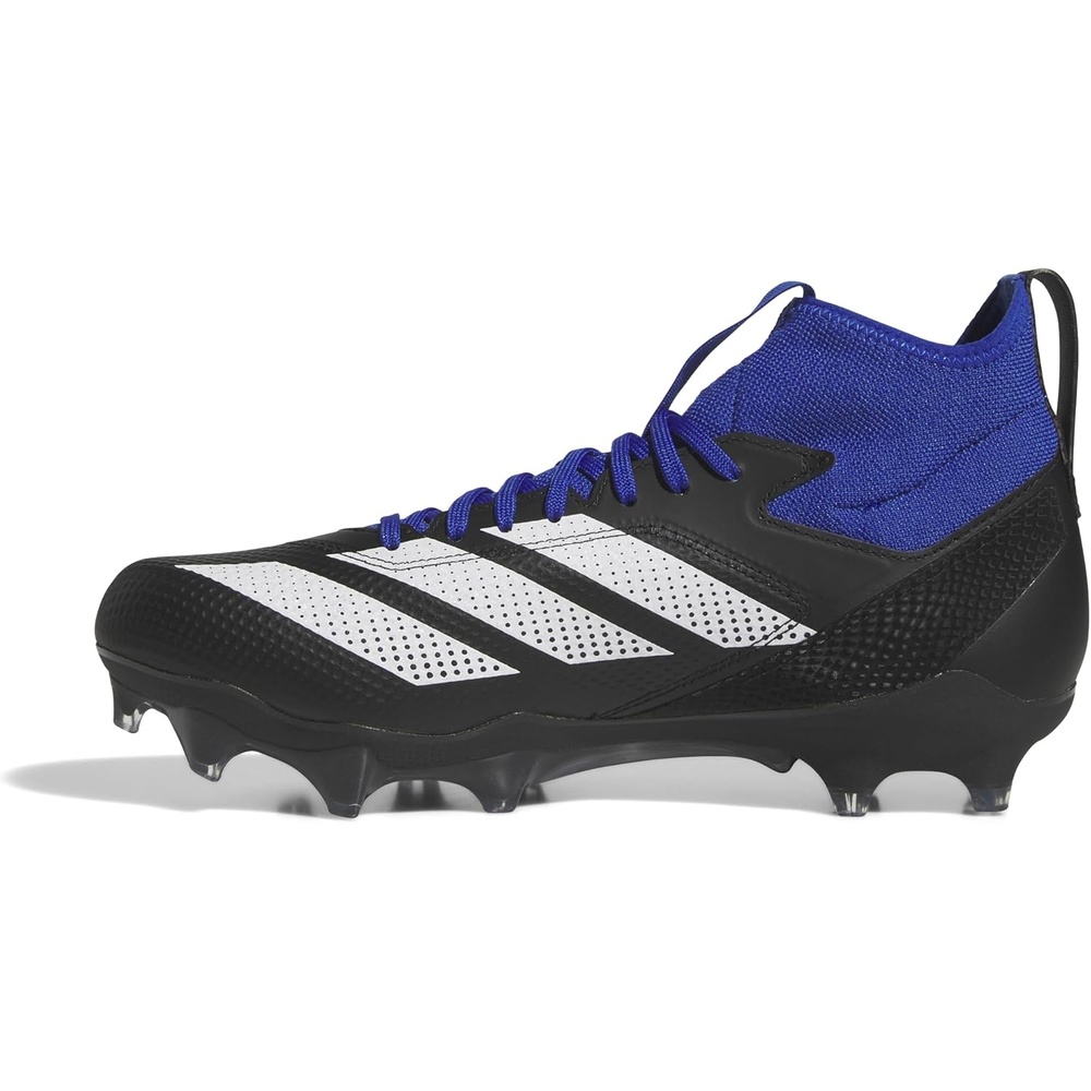 image:imageadidas Unisex Adult Adizero Impact American Football ShoesBlackWhiteTeam Royal Blue