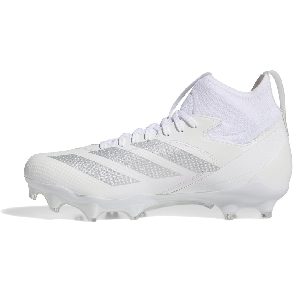 image:imageadidas Unisex Adult Adizero Impact American Football ShoesWhiteSilver MetallicWhite