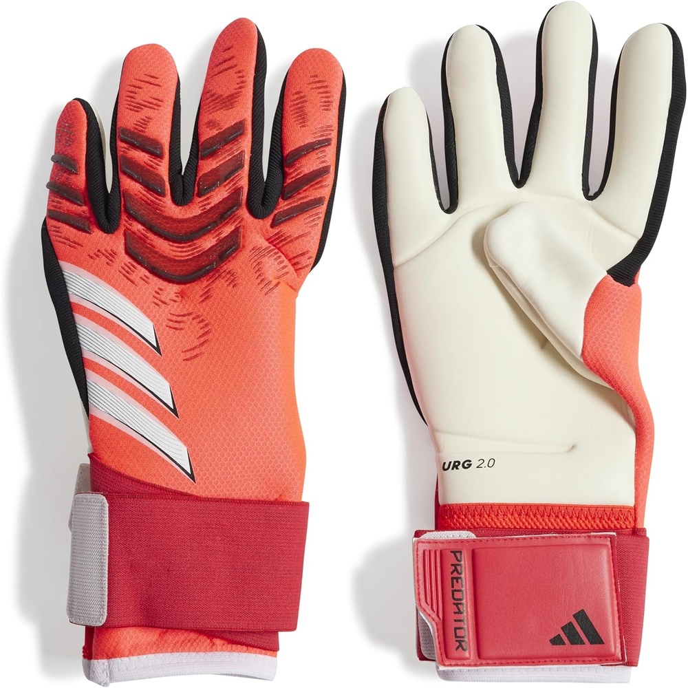 image:imageadidas Unisex Match Goalie Soccer GlovesLucid RedBlackWhite