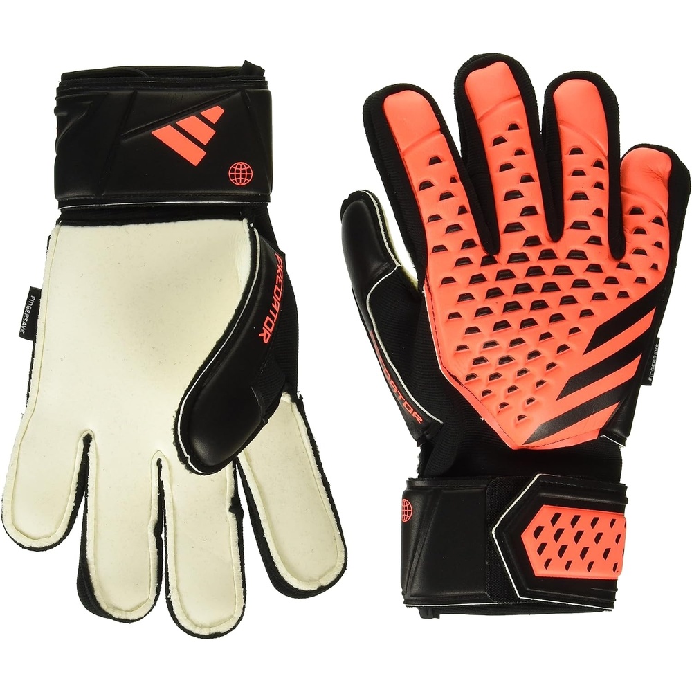 image:imageadidas Unisex Match Goalie Soccer GlovesSolar OrangeBlackBlack