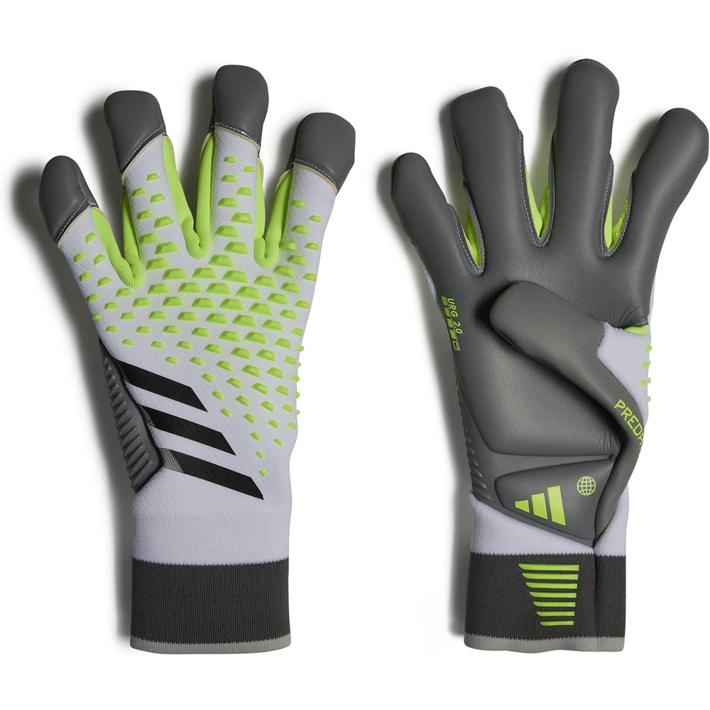 image:imageadidas UnisexAdult Competition Predator Pro Hybrid Goalie Gloves WhiteLucid LemonBlack Size 100