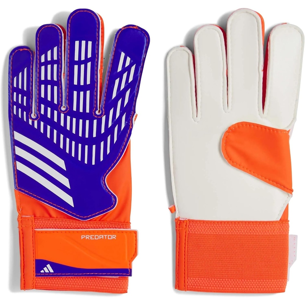 image:imageadidas UnisexKids Training Predator Goalie Soccer GlovesLucid BlueSolar RedWhite