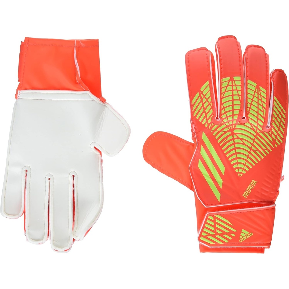 image:imageadidas UnisexKids Training Predator Goalie Soccer GlovesSolar RedTeam Solar GreenSolar Green