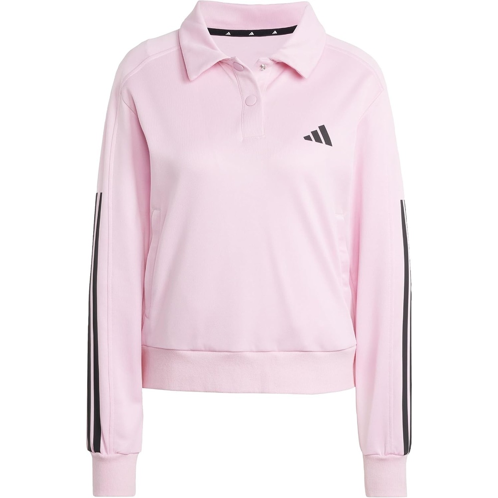 image:imageadidas Womens Iconic 3stripes Snap Track TopTrue PinkTrue Pink