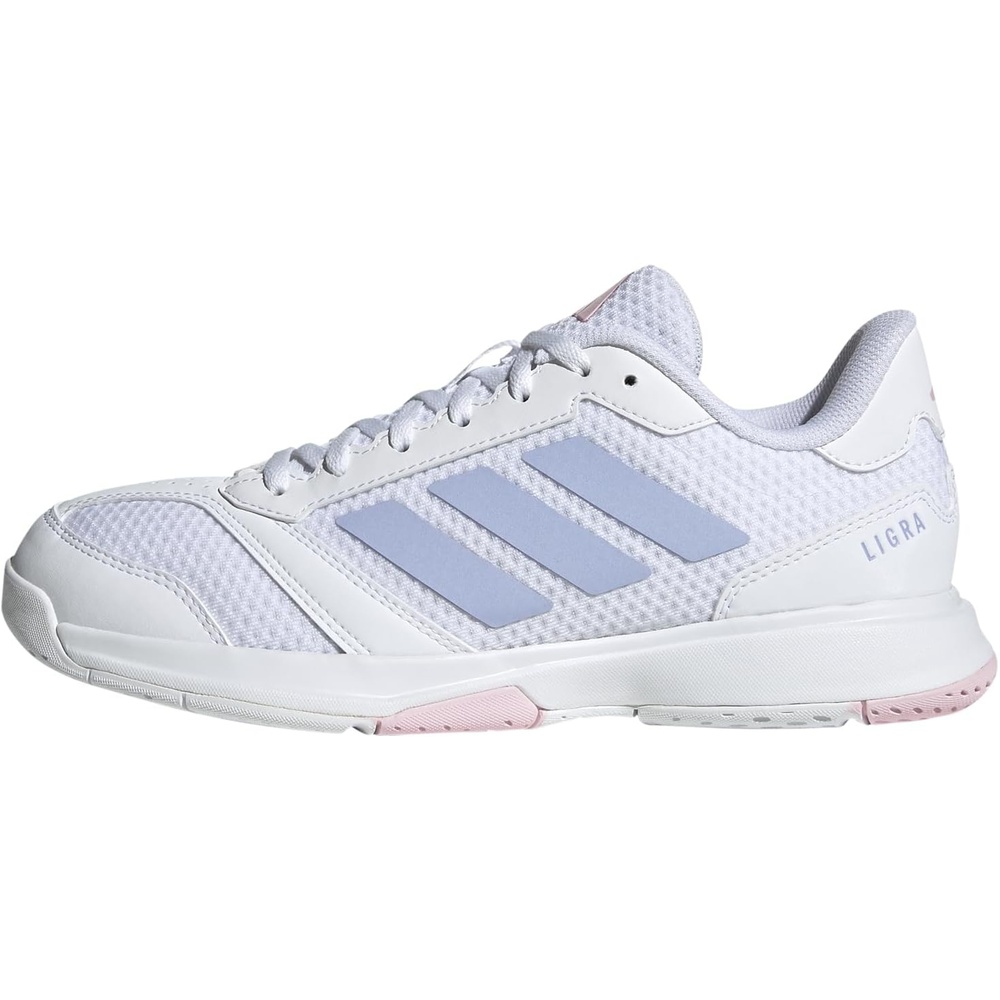 image:imageadidas Womens Ligra 8 Indoor ShoesCloud White Violet Tone Clear Pink
