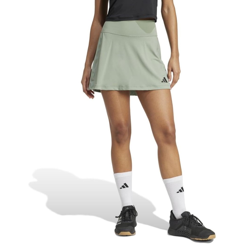 image:imageadidas Womens Optime Workout SkortSilver Green