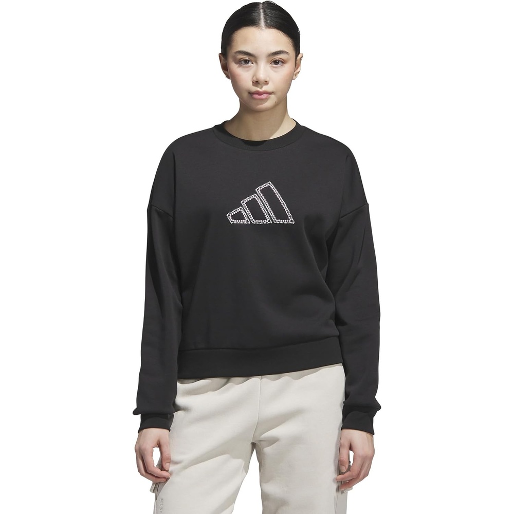 image:imageadidas Womens Seasonal Essentials Pearls Graphic SweatshirtBlack