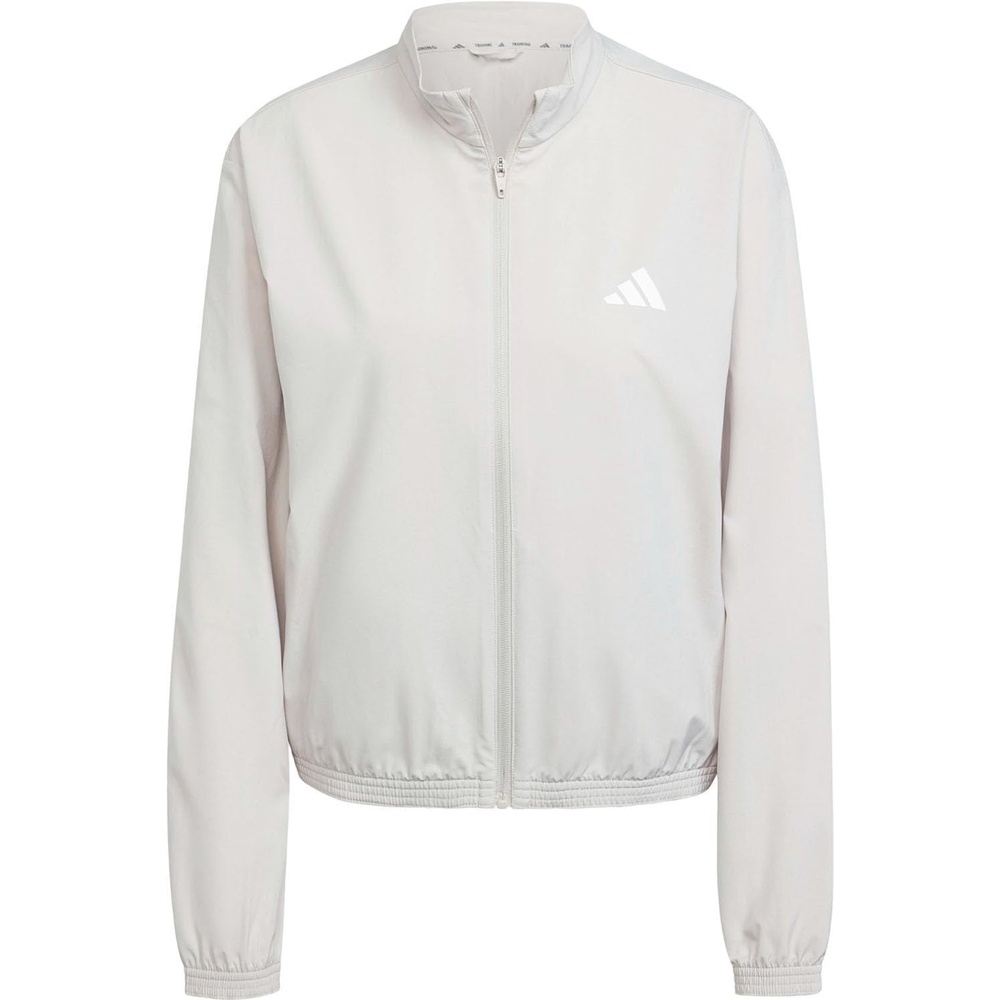image:imageadidas Womens Train Essentials 3Stripes Woven Warm Up JacketWonaluWhite