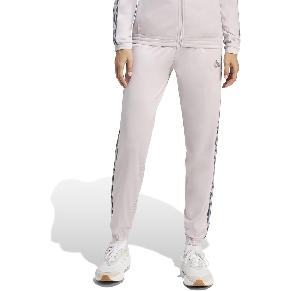 image:imageadidas Womens Tricot 3Stripes Leopard Printed Track PantsIce PurpleMulticolor