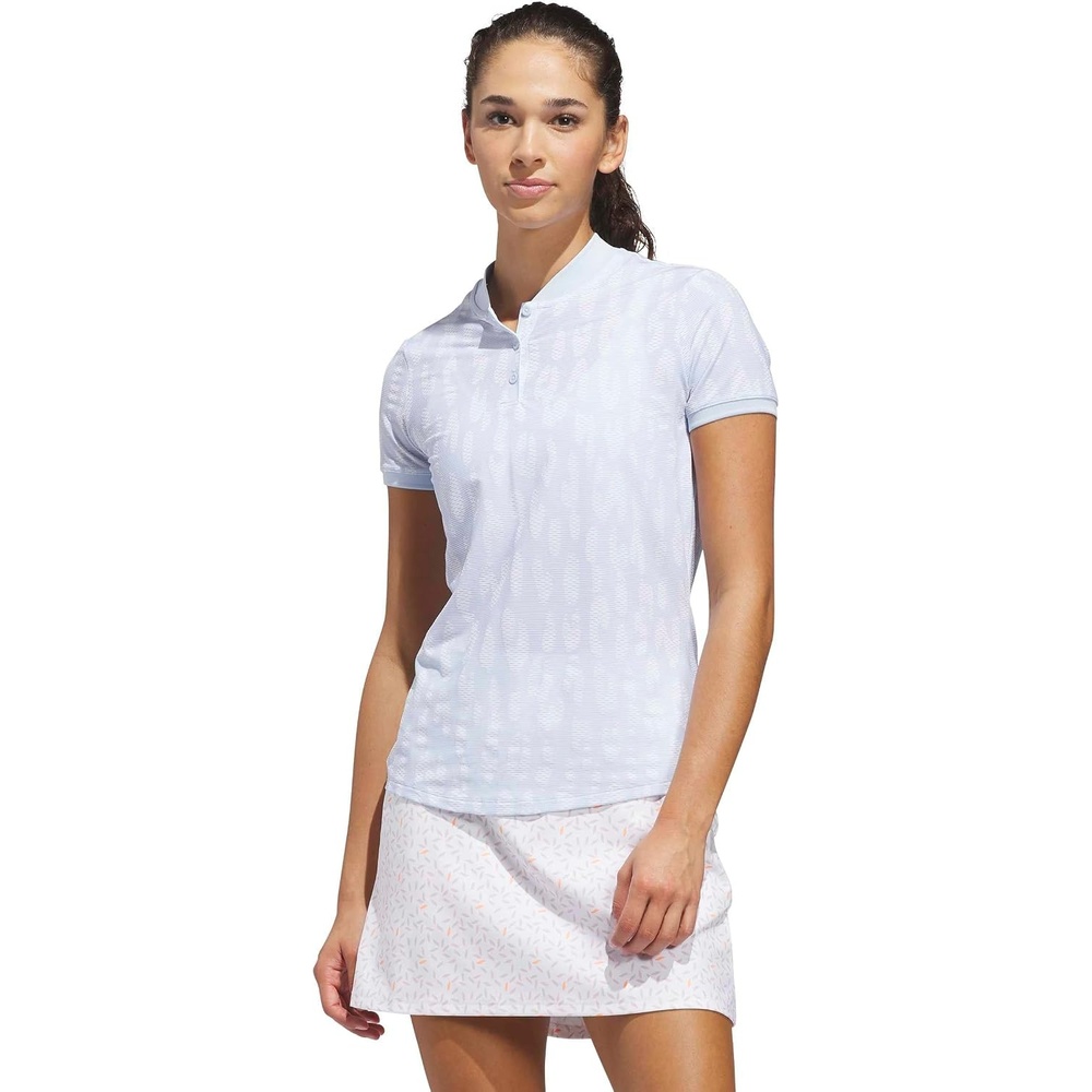 image:imageadidas Womens ULTIMATE365 Jacquard Climacool Polo ShirtCrystal Sky
