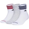 White/Active Maroon/Dark Blue/3-stripe/4