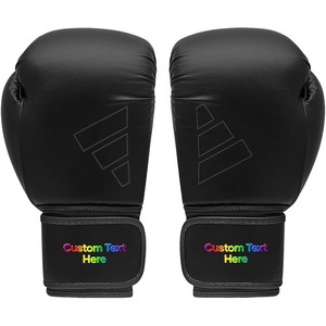 Adidas Custom Boxing Gloves – Hybrid 80 – for Boxing, Kickboxing, MMA, Bag, Training & Fitness – Custom Boxing Gloves for Gifts, Souvenirs(Black Black)