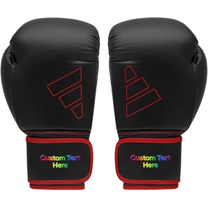 Adidas Custom Boxing Gloves – Hybrid 80 – for Boxing, Kickboxing, MMA, Bag, Training & Fitness – Custom Boxing Gloves for Gifts, Souvenirs(Black Red)