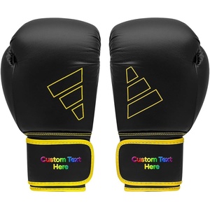 Adidas Custom Boxing Gloves – Hybrid 80 – for Boxing, Kickboxing, MMA, Bag, Training & Fitness – Custom Boxing Gloves for Gifts, Souvenirs(Black Yellow)