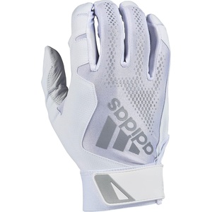 Adidas Diamond King 3.0 Leather Batting Glove(White/Silver)