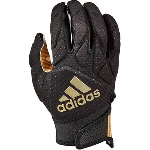 Adidas Freak 5.0 Padded Adult Football Receiver Glove(Black/Metallic Gold)