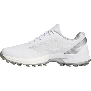 Adidas Men’s Adizero Zg Spikeless Golf Shoes(Footwear White/Grey Three/Silver Metallic)