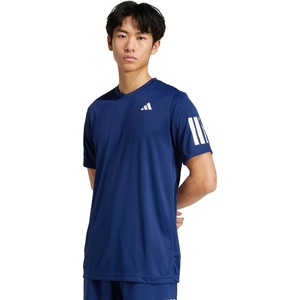 Adidas Mens Club Tennis Climacool 3-Stripes T-Shirt(Dark Blue)