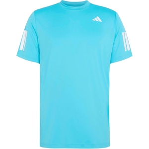 Adidas Mens Club Tennis Climacool 3-Stripes T-Shirt(Signal Cyan)